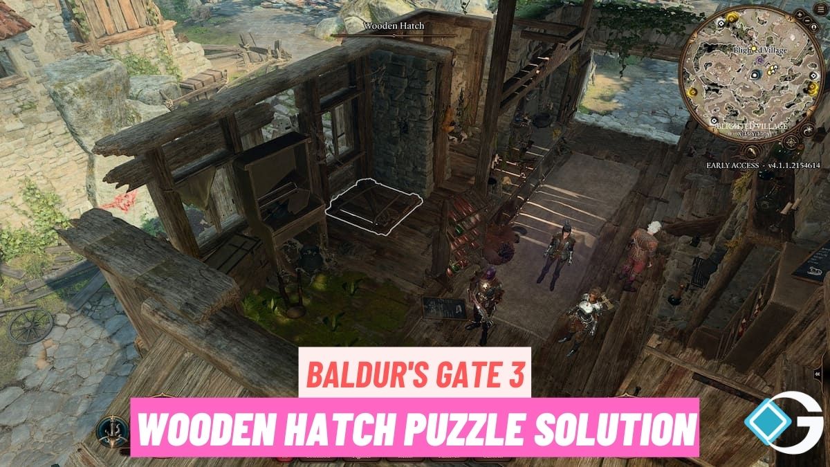 Baldur's Gate 3 Wooden Hatch Puzzle