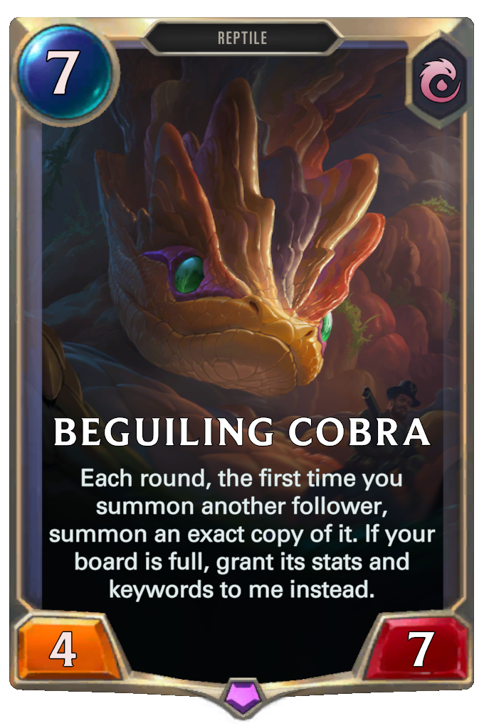 beguiling cobra card