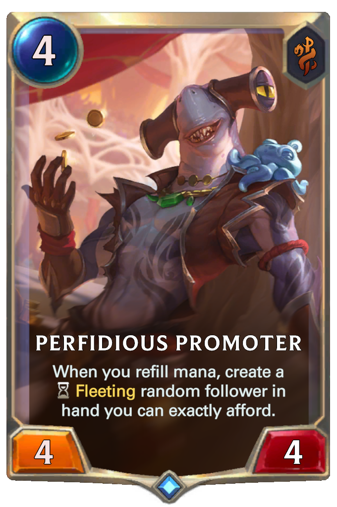perfidious promoter card