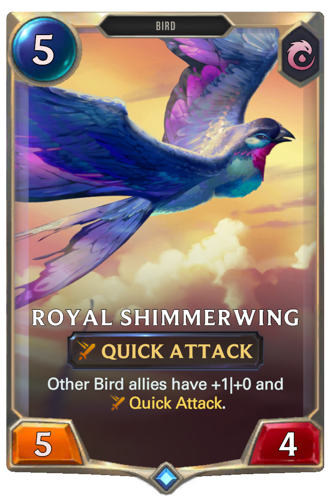 royal shimmerwing card