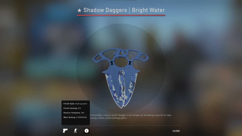Shadow Daggers Bright Water FT