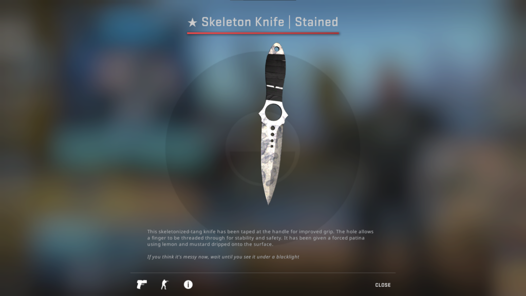 Skeleton Knife Staind FT