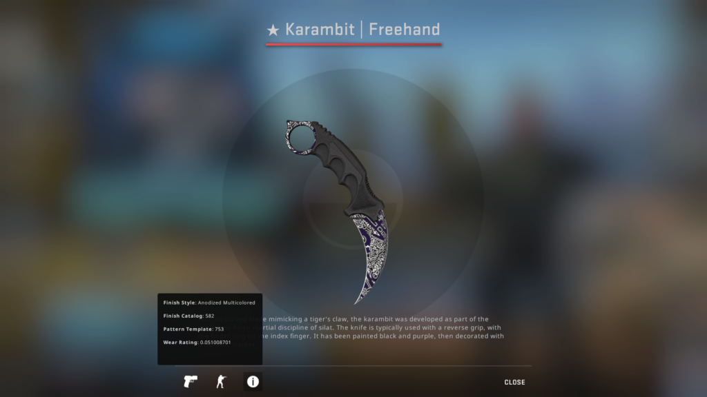 Karambit Freehand FN
