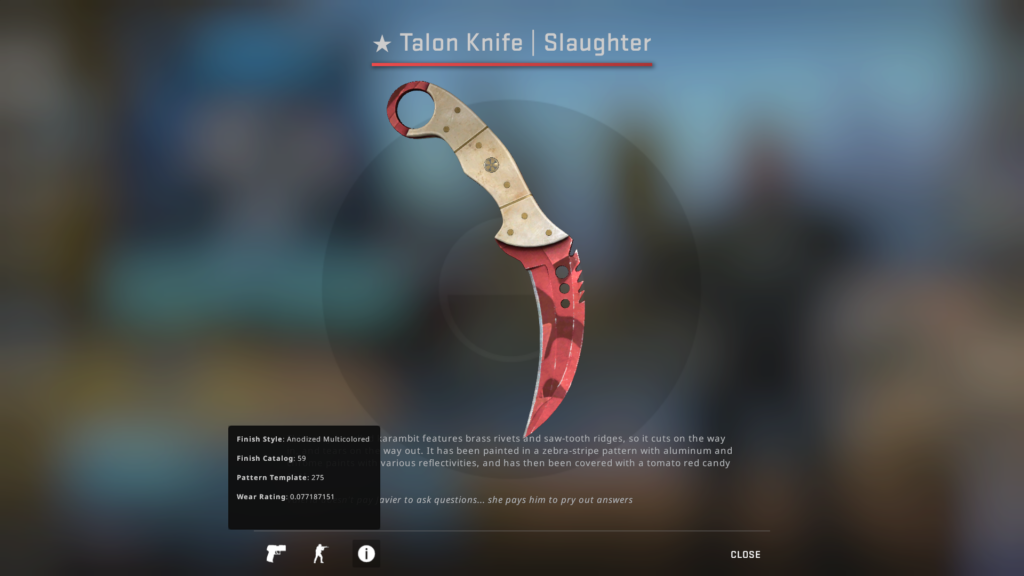 Talon Knife Slaughter MW