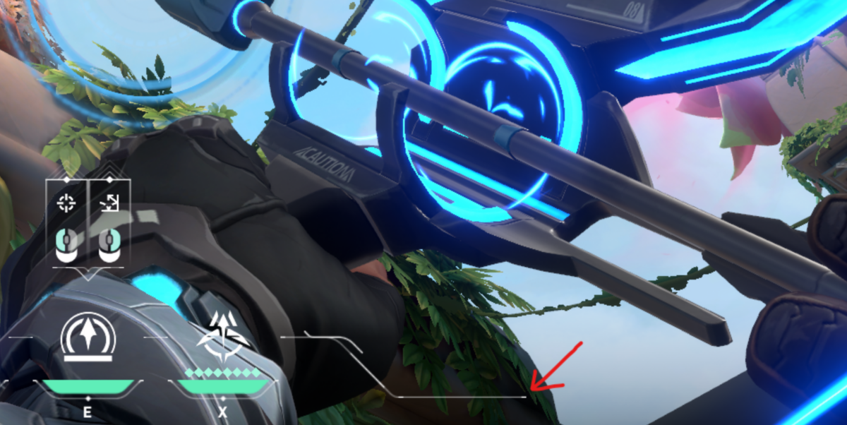 Align the right edge of your Hud line with the position shown above.